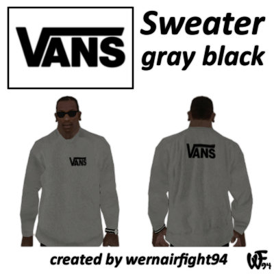 Vans Sweater Gray Black