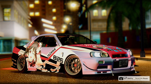 Nissan Skyline R34 Stance Nico Yazawa Itasha