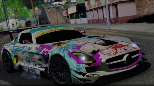 2015 Mercedes Benz SLS AMG GT3 Hatsune Miku 2015