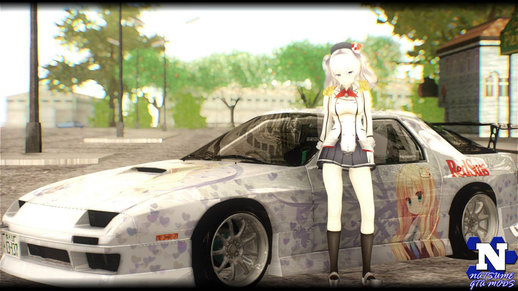 1990 Mazda RX-7 Infini (FC3S) Cordelia Glauca Itasha