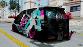 Toyota Vellfire Miku Pocky Exhaust v2 FIX