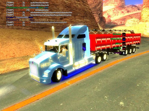 Kenworth T800 + Carreta de Arena 