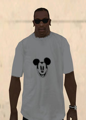 Mickey Mouse Black And White T-shirt