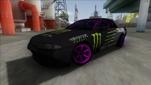 Nissan Skyline R32 Drift Monster Energy Falken