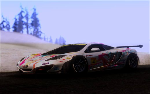 McLaren MP4-12C Pacific Racing With Racing Miku 2016 Livery