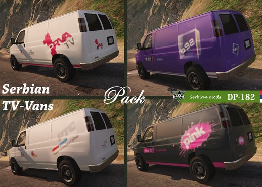 Serbian TV Van - [skin pack]