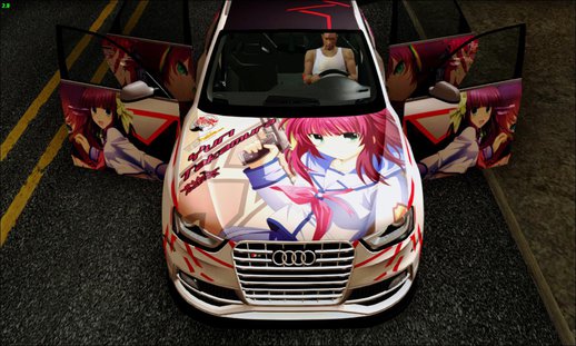 Audi S4 Avant w/ Yurippe Angel Beats Itasha