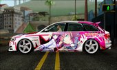 Audi S4 Avant w/ Yurippe Angel Beats Itasha