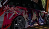 Audi S4 Avant w/ Yurippe Angel Beats Itasha