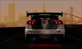 Mitsubishi Lancer Evo X w/ Racing Miku 2016 Itasha