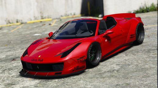 Liberty Walk Ferrari 458 Spider [Add-On | Tuning | Livery]