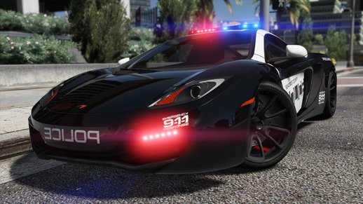 McLaren MP4 12C | Hot Pursuit Police [Add-on / Replace | Template]