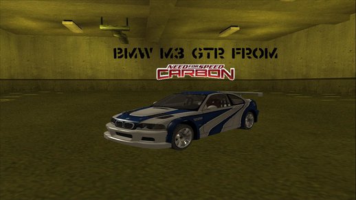 BMW M3 GTR From: NFS CARBON