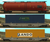 GTA V Freight Train (1 Loco & 5 Wagons)