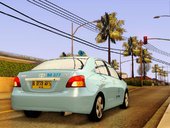 Toyota Vios 2008 Taxi Blue Bird