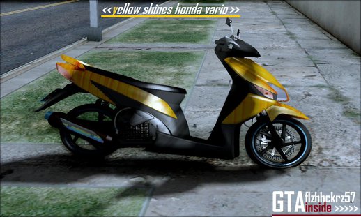 Yellow Shines Honda Vario