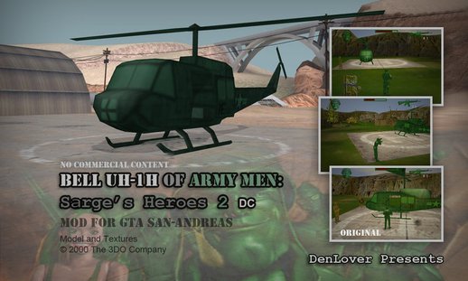 Bell UH-1H of Army Men: Sarge's Heroes 2