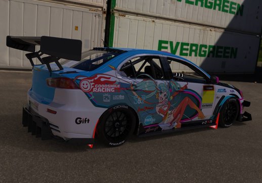 2008 Mitsubishi Lancer Evolution X With Racing Miku 2016 Itasha