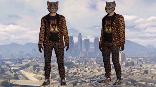 HIPSTER FELINE SKIN GTA Online (normal map) 