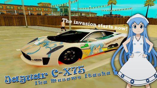 Jaguar C-X75 Ika Musume Itasha