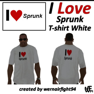 I Love Sprunk T-shirt White