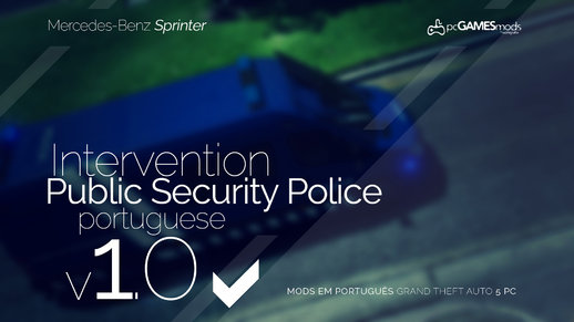 Portuguese Public Security Police UI/CI - Mercedes Sprinter [ Replace/AddOn/ELS ] v1.0