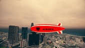 Blimp Eagle Albania Flag 