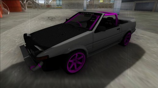 Toyota AE86 Cabrio Drift monster energy