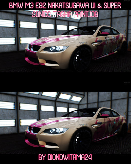 2012 BMW M3 E92 Nakatsugawa Ui & Super Sonico Itasha