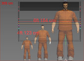 4-10 ft short/tall dwarf/gigant Claude