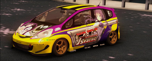 Honda Fit J's Racing W Rize Tedeza Itasha