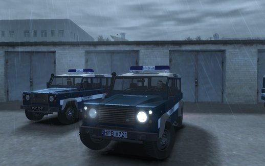 Land Rover Defender Polish Police