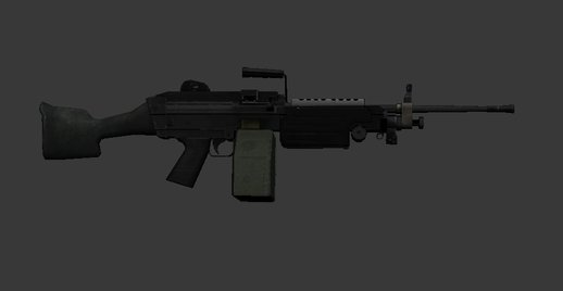 Battlefield 2 M249 Light Machine Gun