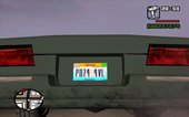 New Licenseplates for GTA SA