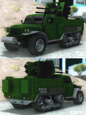 GTA V Bravado Half-Track Quad-Cannon