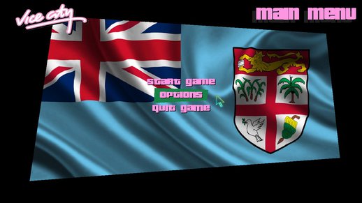 Fiji Flag Menu Background