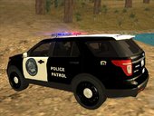 Ford Explorer Police San Andreas Patrol