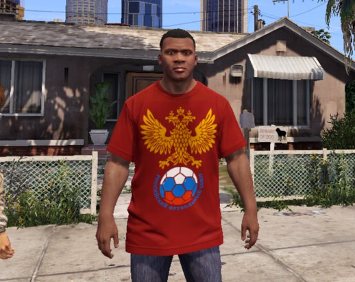 Russian Flag and Footbal Team Shirt