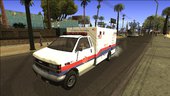 Ambulan GTA V - Adapted GTA SA (4 versions in one[paintjob])