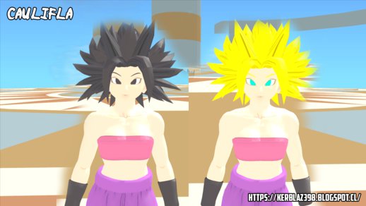 Caulifla Base and SSJ Skin