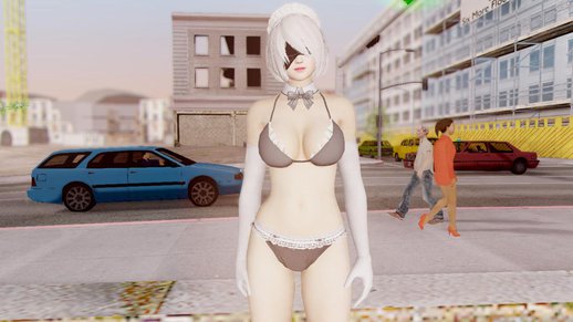 Dead Or Alive 5 LR YoRha 2B Maid Swim Set