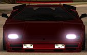 Lamborghini Countach Extra Wide Wheels + 25th's Rear Bumper