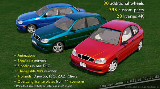 2000 Daewoo Lanos* v1.1 [Add-On/Replace]