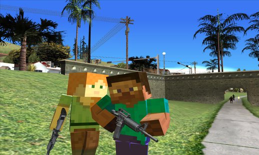 Alex x3/Steve x4 Minecraft