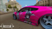 Acura NSX Itasha Maika Sakuranomiya of Blend S Stance