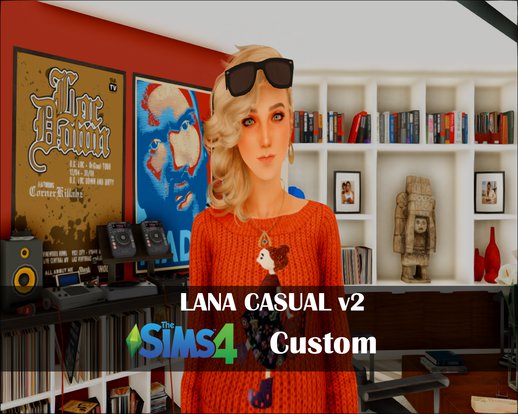 Lana Casual v2 [Sims 4 Custom]