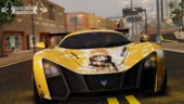 2010 Marussia B2 Itasha Violet Evergarden Tuning