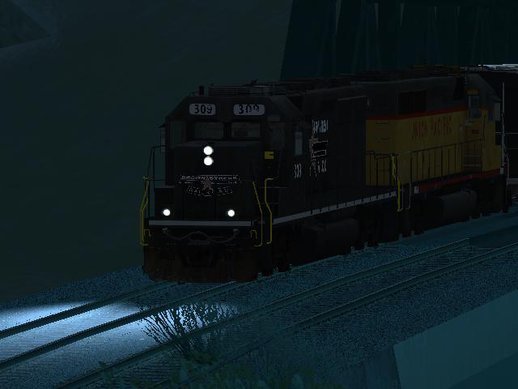 EMD SD40 Freight-2 Brown Streak Railroad