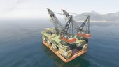 Oil Rig Dual Crane-Vessel v2  (add-on)