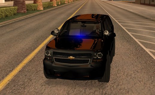 Chevrolet Tahoe SUV (police livery) lowpoly, 550kb